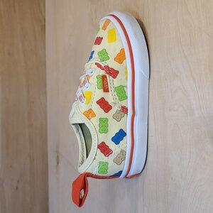 Vans x Haribo Authentic Elastic Lace Kids' Shoe In The 'Allover Goldbears Print'